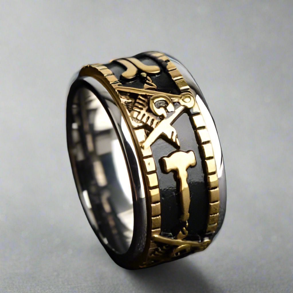 Nos Colonnes Vintage Masonic Square & Compass Ring Review